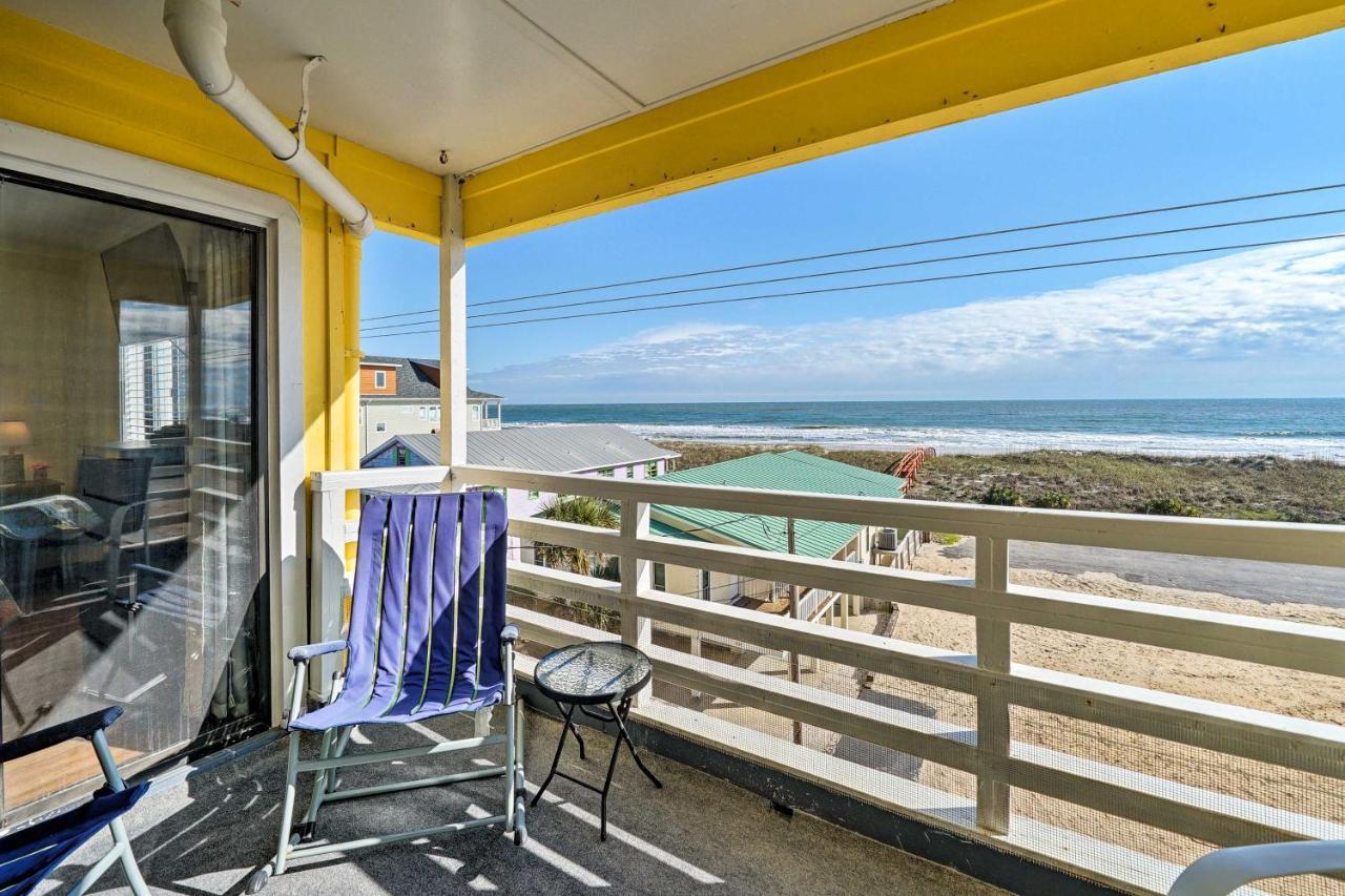 Appartamento Breezy Beach Retreat With 180-Degree Ocean Views! Carolina Beach Esterno foto