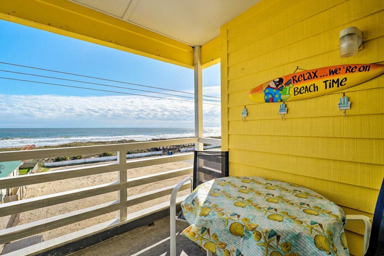 Appartamento Breezy Beach Retreat With 180-Degree Ocean Views! Carolina Beach Esterno foto